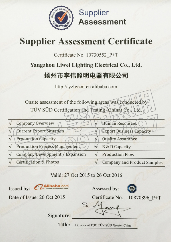 TUV field certification